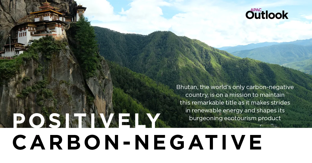 Eco-Friendly Travel Destinations Responsible Tourists Bhutan carbon-negative status
