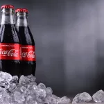 Three bottles of Coca-Cola